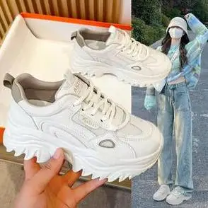 老爹鞋新款女鞋女2024春季女款百搭鞋子爆款春款厚底增高运动女鞋