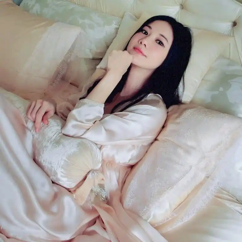 真丝睡衣女冬 性感