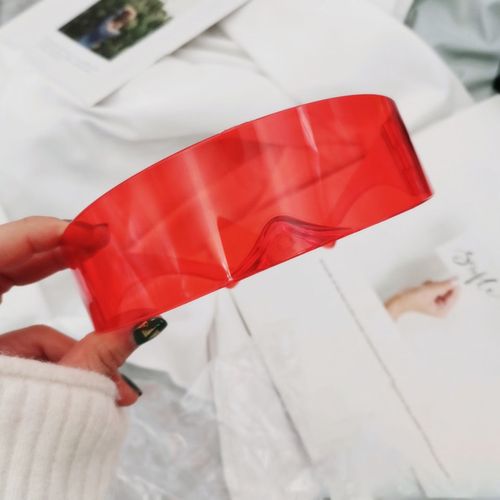 爱享佳赛博朋克眼镜炫酷朋克太阳眼镜科技感网红拍照装饰凹造型长方形