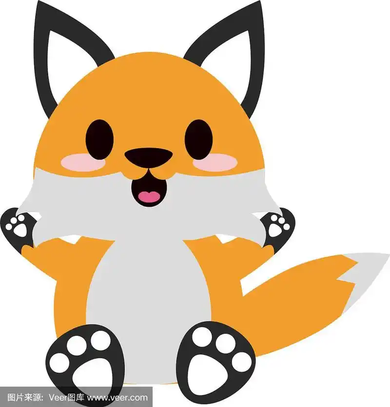 可爱的动物卡通图标形象