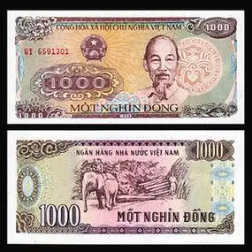 越南盾真币1000