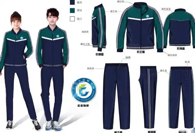 校服设计手稿图-校服款式效果图-cfw服装设计