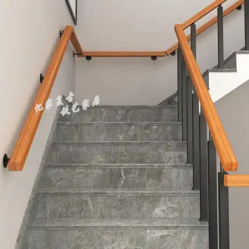 简约现代楼梯扶手护栏阁楼栏杆铁艺立柱幼儿园旋转楼梯扶手室内