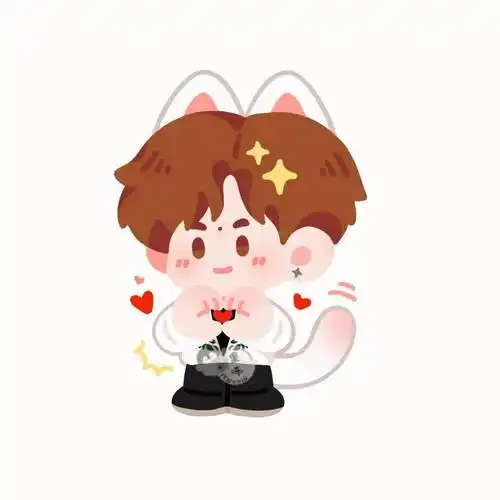 易烊千玺卡通头像走一波,好可爱!