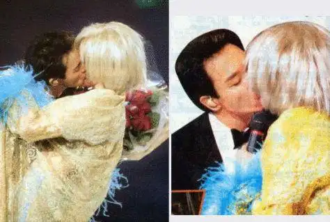 张国荣亲吻梅艳芳张国荣和他的合照意外曝光粉丝大呼心疼