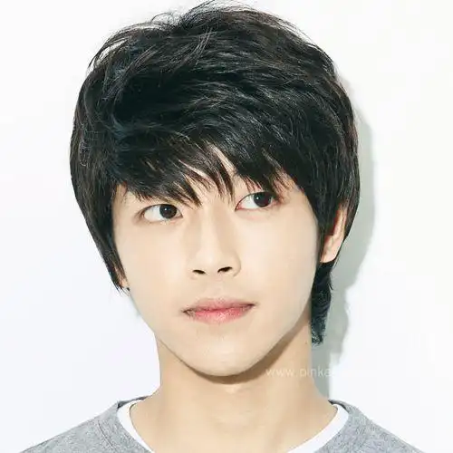 男士假发短直发帅气韩版自然蓬松逼真碎刘海学生潮流时尚发型假发