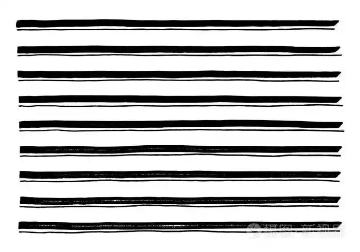 手工绘制的横条纹图案