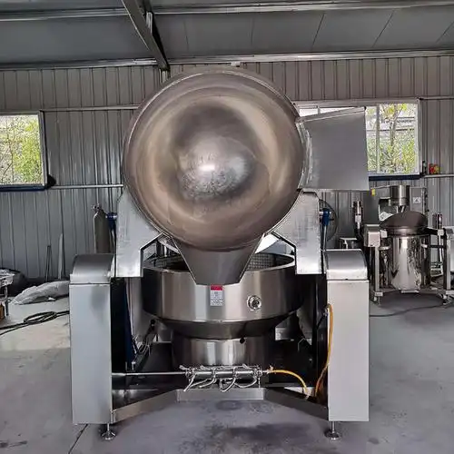 盛威全自动火锅底料翻炒锅多爪刮底搅设备牛肉辣椒酱行星炒料机