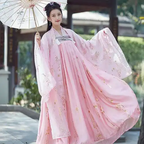 汉服女仙女女裙古装衣服学生生长千羽鹤正版超仙汉服