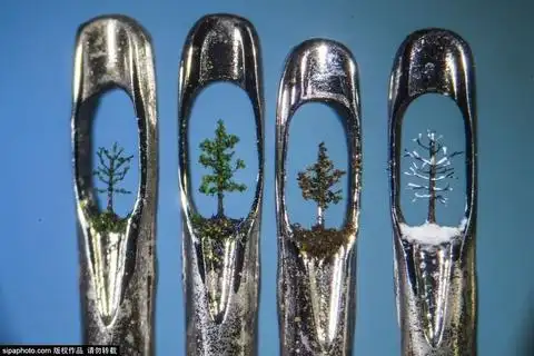 英微雕艺术家针孔中间雕刻技法精湛