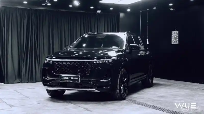 黑武士奶爸,理想one贴车衣 亮条贴黑