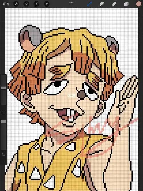 我妻善逸像素画