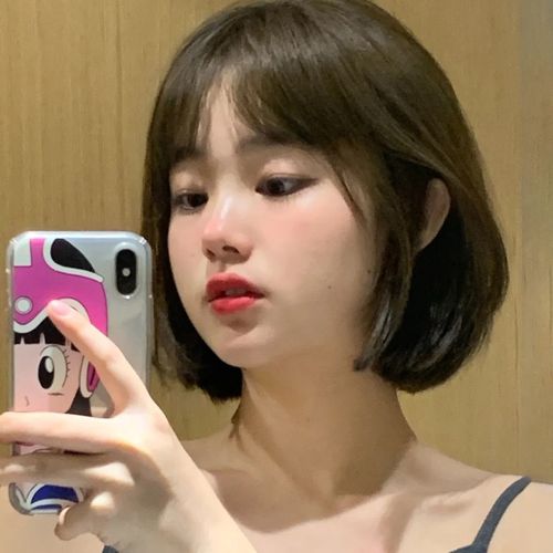 空气刘海假发短发