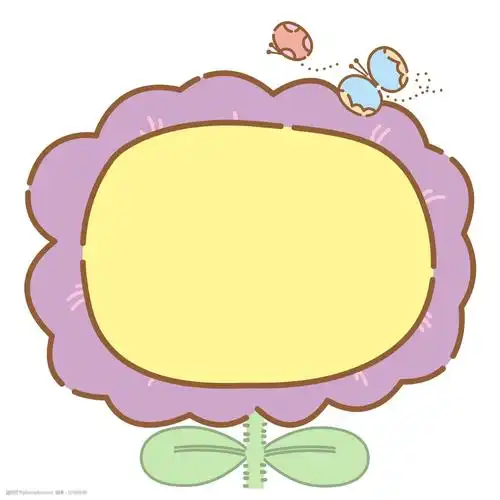 关键词:花朵框框卡通插画 花朵的框框 卡通插画 边框插画 边框 框架