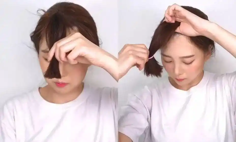 在家也能剪出层次感中长发简单剪发技巧一学让你就上手