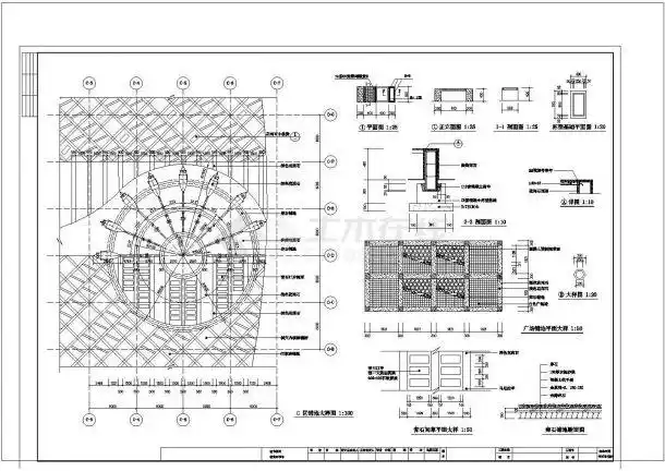 诸暨耀江阳光花园小区景观工程全套cad施工图纸