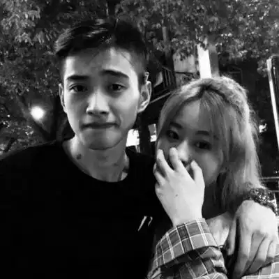 黑色情侣头像炫酷真人