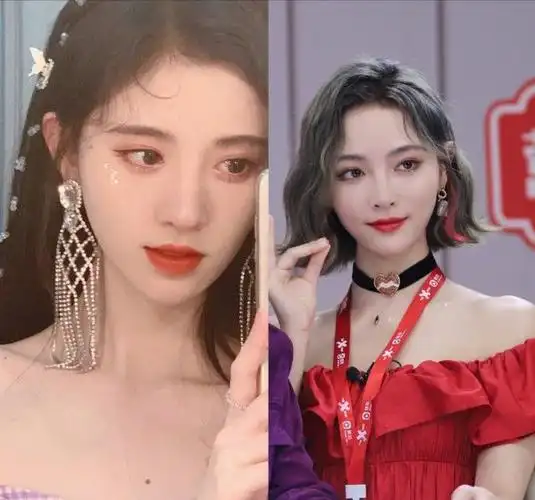 同出snh48系不同风格的鞠婧祎和许佳琪类似造型下越看越像