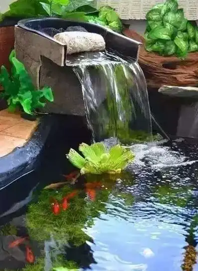 30款庭院水景效果,听潺潺流水声,过潇洒的生活