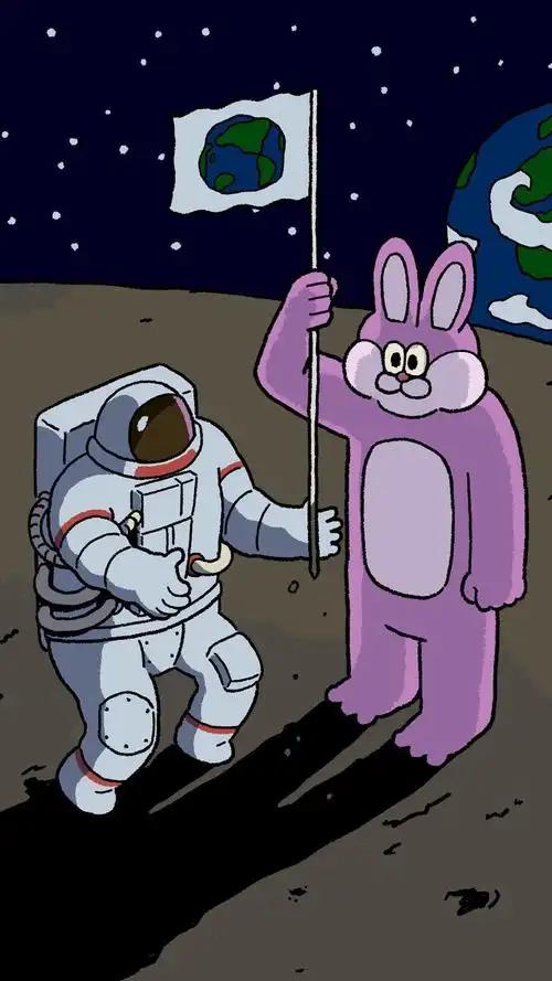 趣味可爱搞怪插画手机壁纸 第二辑