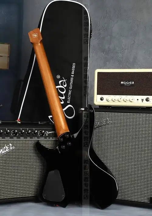 aguda阿骨打music boy pro初学者进阶金属摇滚无头电吉他便携吉他