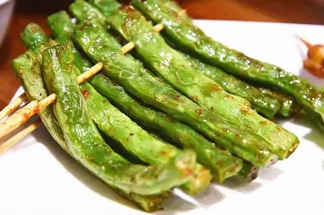 烤四季豆￥6/6串
