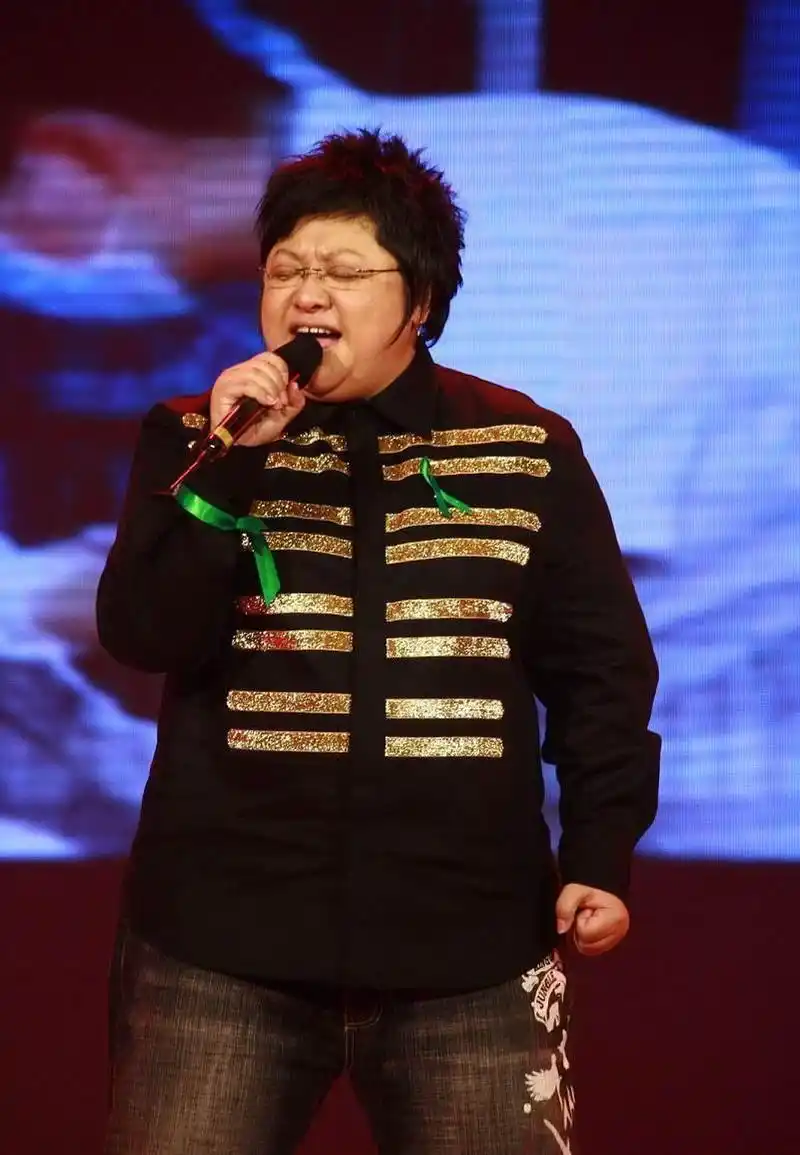 韩红虽然长得胖但感觉并不影响视力穿衣打扮也很有女人味