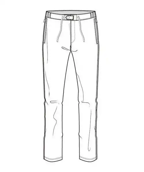 休闲裤款式图-男装设计-服装设计