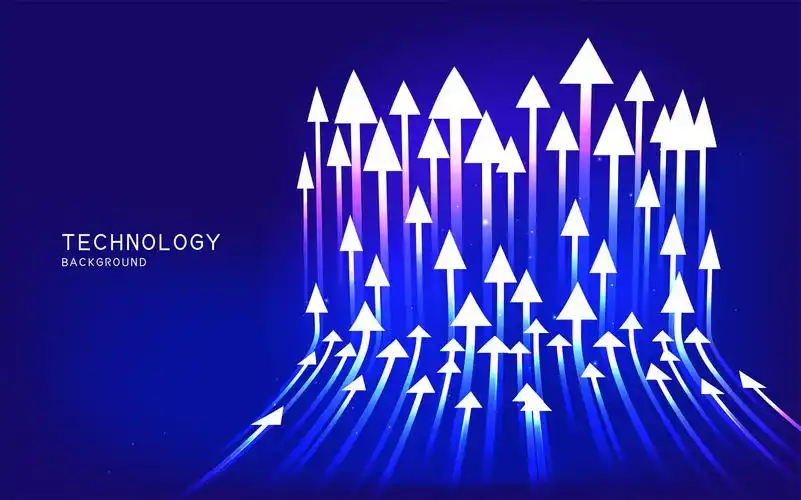 高科技未来感科技抽象技术光线光纤风格背景