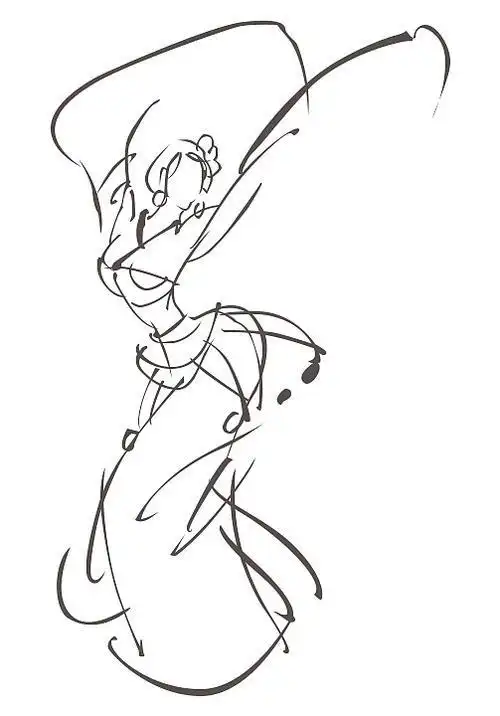 谢谢壮族歌舞简笔画唱歌舞蹈简笔画朝鲜族女孩简笔画少数民族载歌载舞