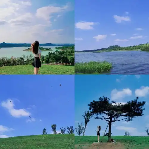 天朗气清一起去月亮湖吹吹夏天的风