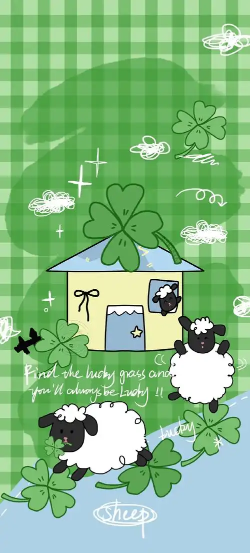 喜欢这组绿色系可爱壁纸