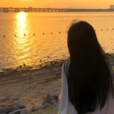 头像女简单干净气质背影