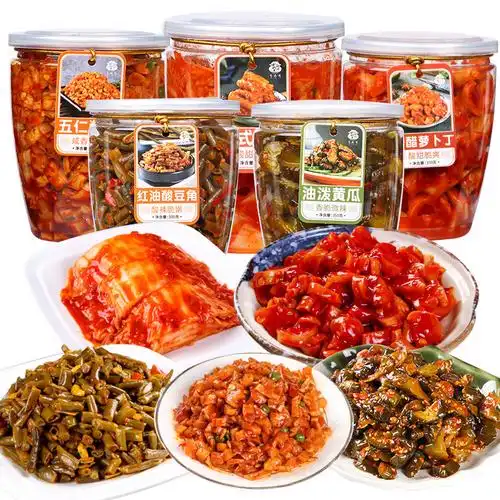 韩国萝卜大全咸菜开味饭菜泡菜下饭豆角白菜腌制