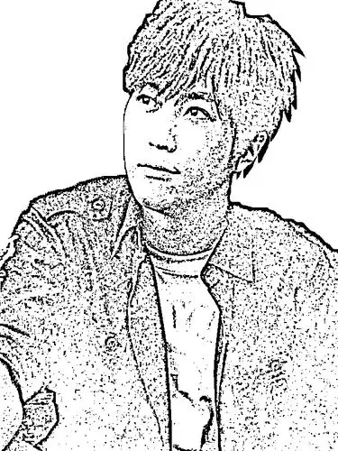 求一张五月天阿信的图片,风格和下图类似