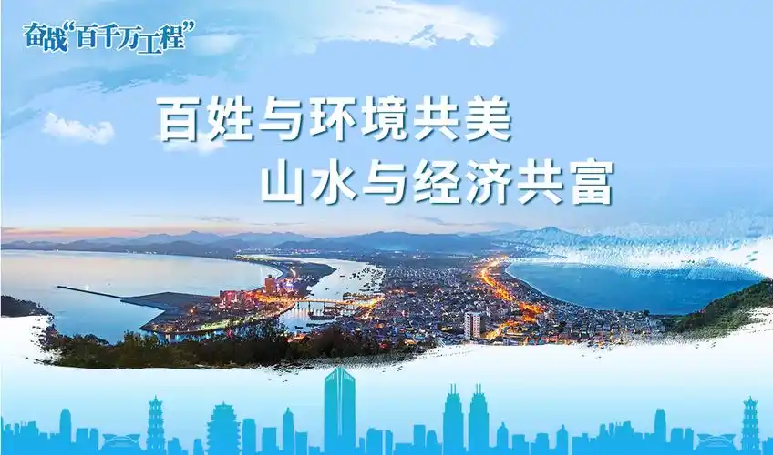 奋战百千万工程主题海报横版