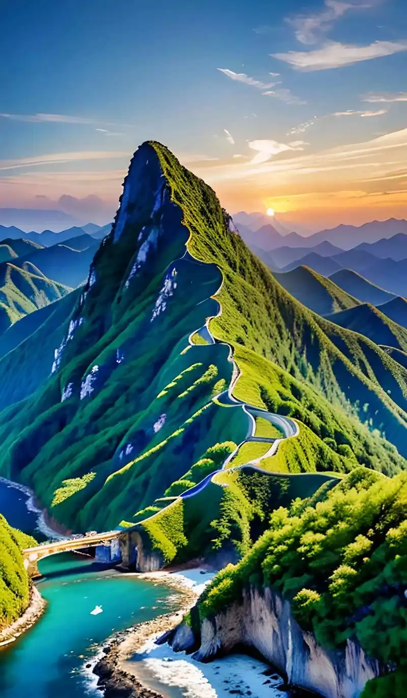 苍翠的群山7215,重重叠叠,雄伟壮丽#大山深处自然美山清水秀好