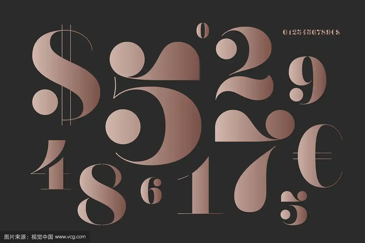 数字字体在古典法语didot风格