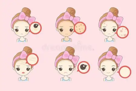 面部皮肤问题照片