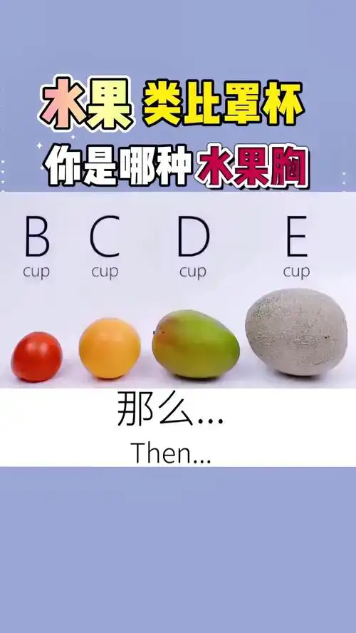 很多人对罩杯的大小没有概念,这一期用水果比拟大小,_圈子-新氧美容
