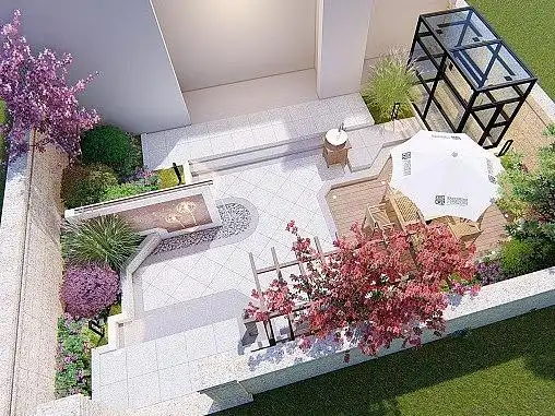 郑州庭院设计——80平米小花园设计案例