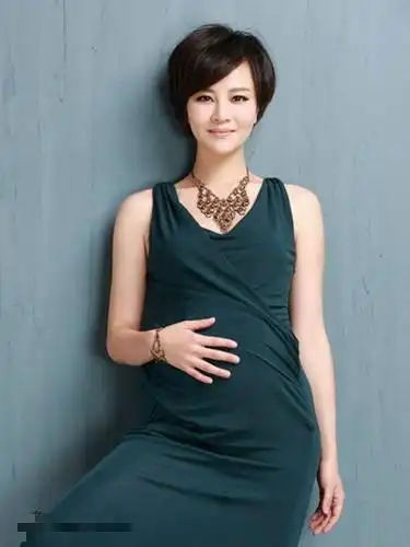 刘孜挺着7月的大肚子为某杂志拍摄了美照陆毅和妻子鲍蕾潘长江女儿