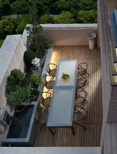 露天阳台设计装修实景图