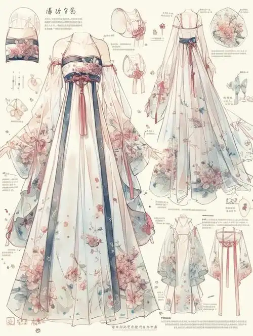 汉元素服饰效果图款式图|时尚|基金|麦昆|设计师|国产羽绒服_网易订阅