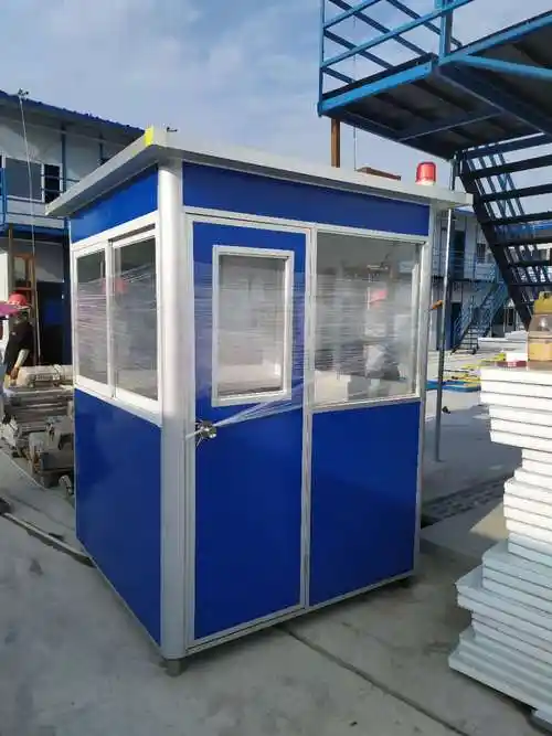 移动岗亭彩钢动活板房休息室整体保安岗亭户外值班室不锈钢门卫室昆明