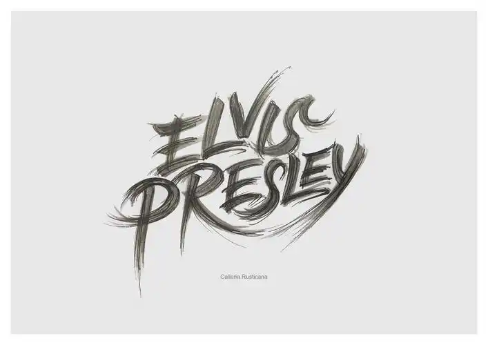 近期英文手绘字体