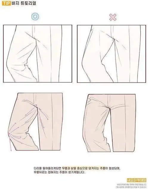 正装裤子绘制参考