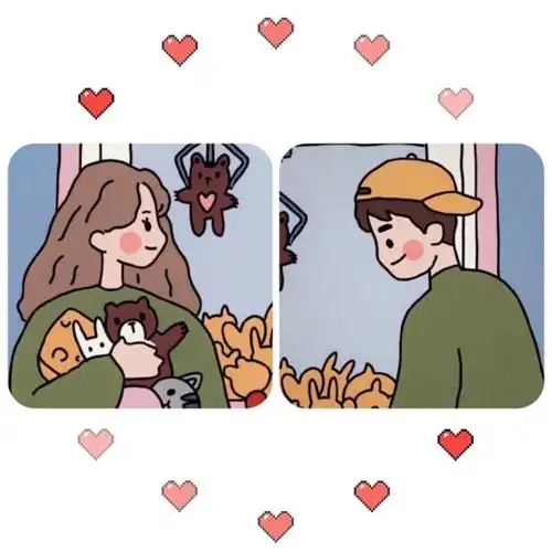 萌娃情侣头像一对可爱_小红书