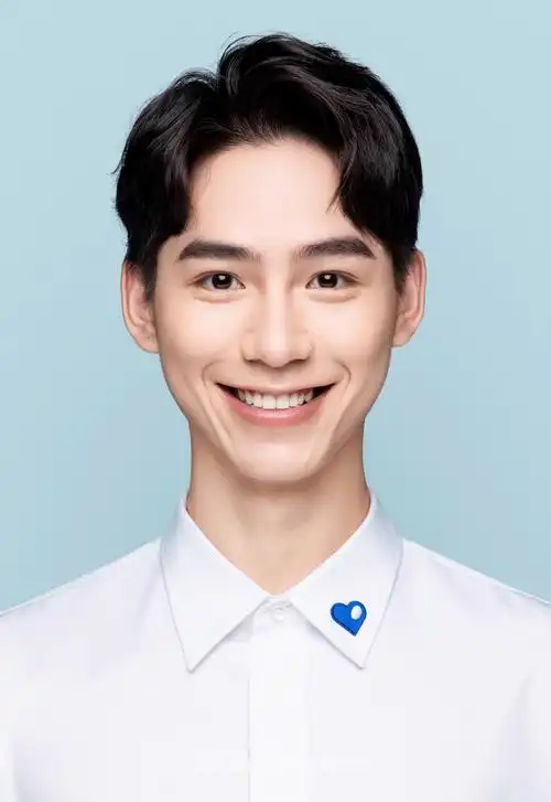 春夏彩色证件照正身