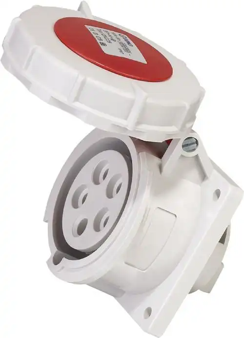 暗装插座直插式 sp-228防水电源插座 5极16a工业插座